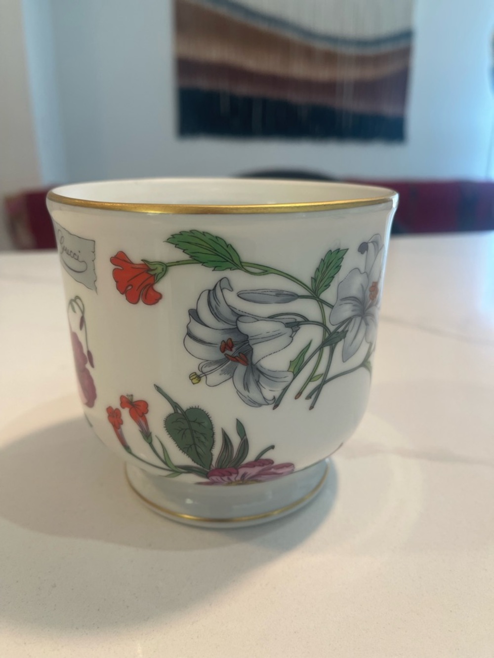 GUCCI Flora Limoges Cache Pot - Vintage & Rare - Picture 5 of 7